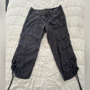 Athleta Cargo Capri size 6, slate blue color, lightweight, soft as butter